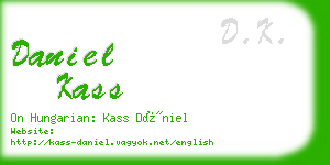 daniel kass business card